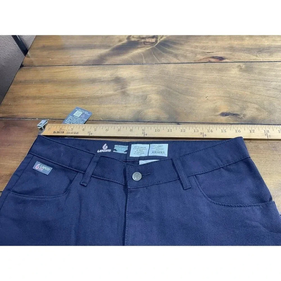 LAPCO FR Womens Pants Blue Size 8 Tall Flame Resistant Cat 2 Cotton Blend - Picture 8 of 10